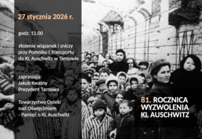 Zaproszenie na obchody 81. rocznicy wyzwolenia KL Auschwitz